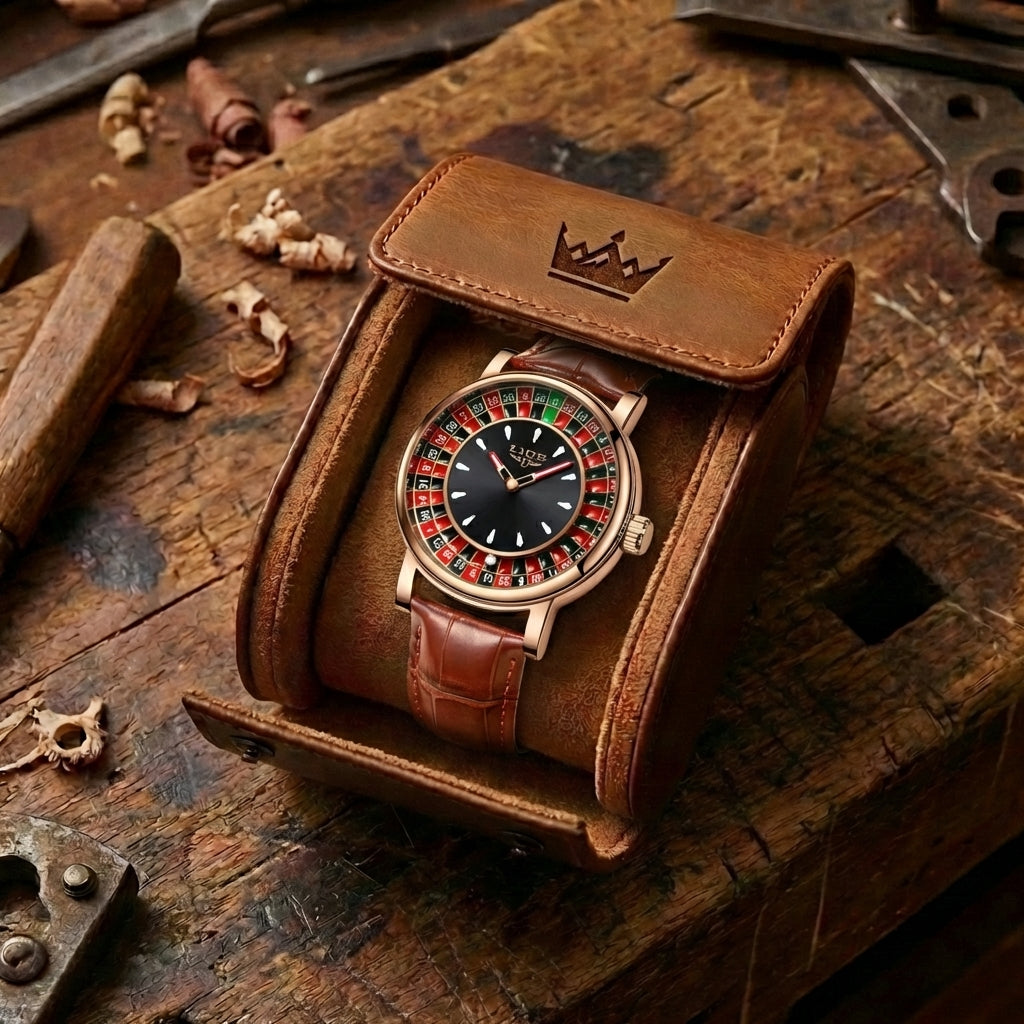 Men's Casino Roulette Wheel Watch