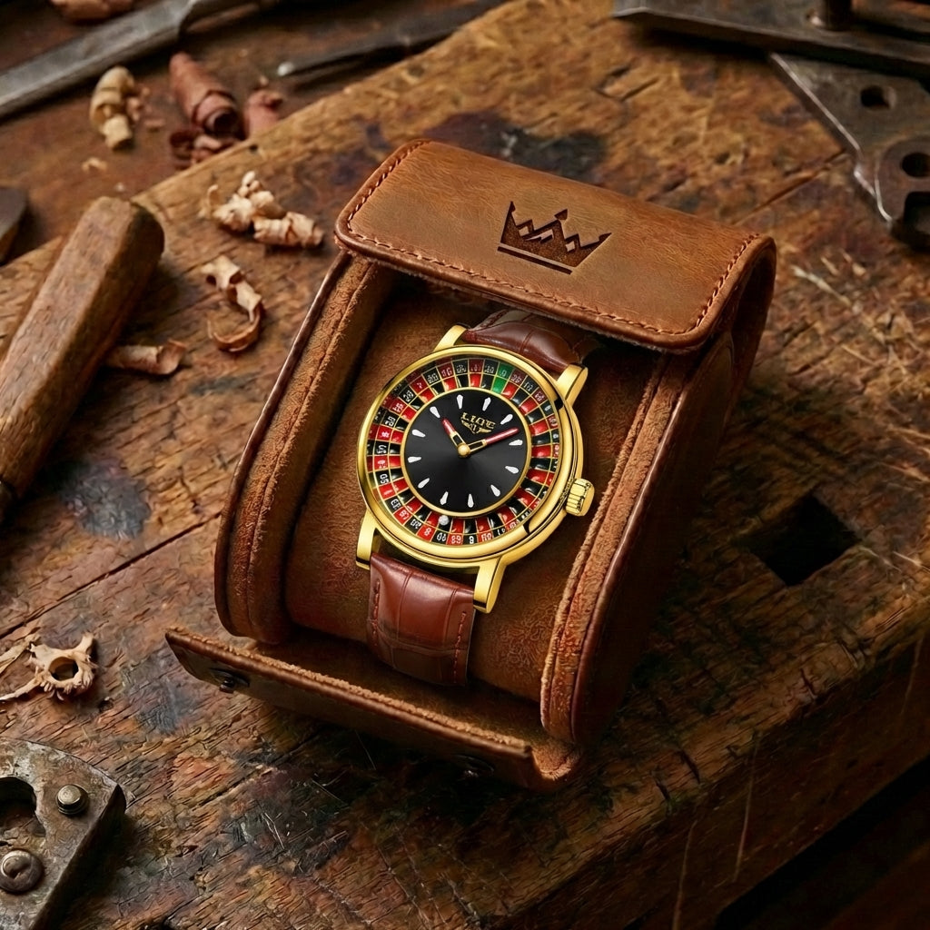 Men's Casino Roulette Wheel Watch