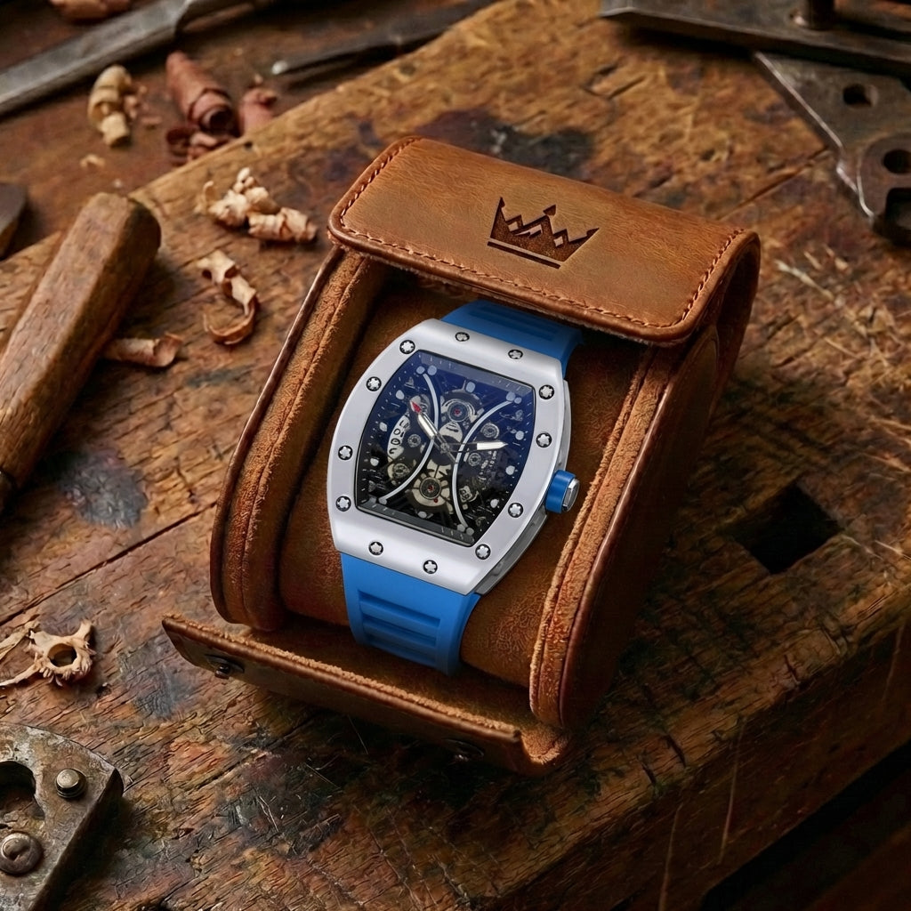 Men's Hollow Barrel Luminous Automatic Watch