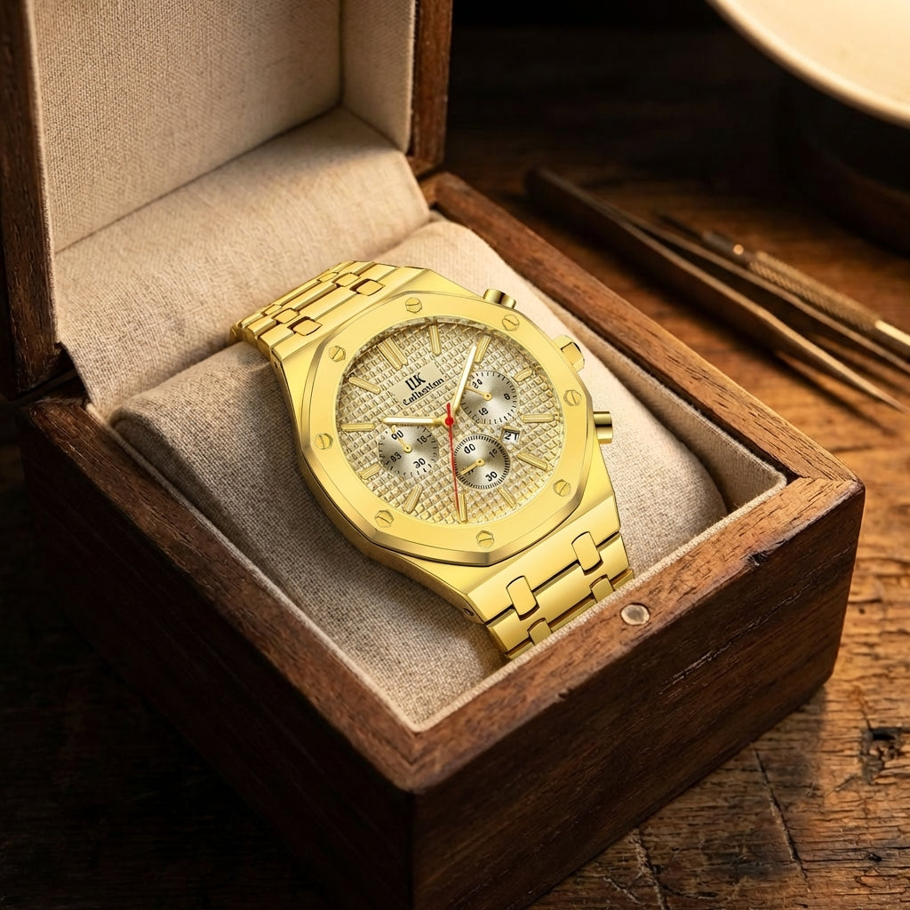 Women's Delicate Gold-Tone Quartz Watch