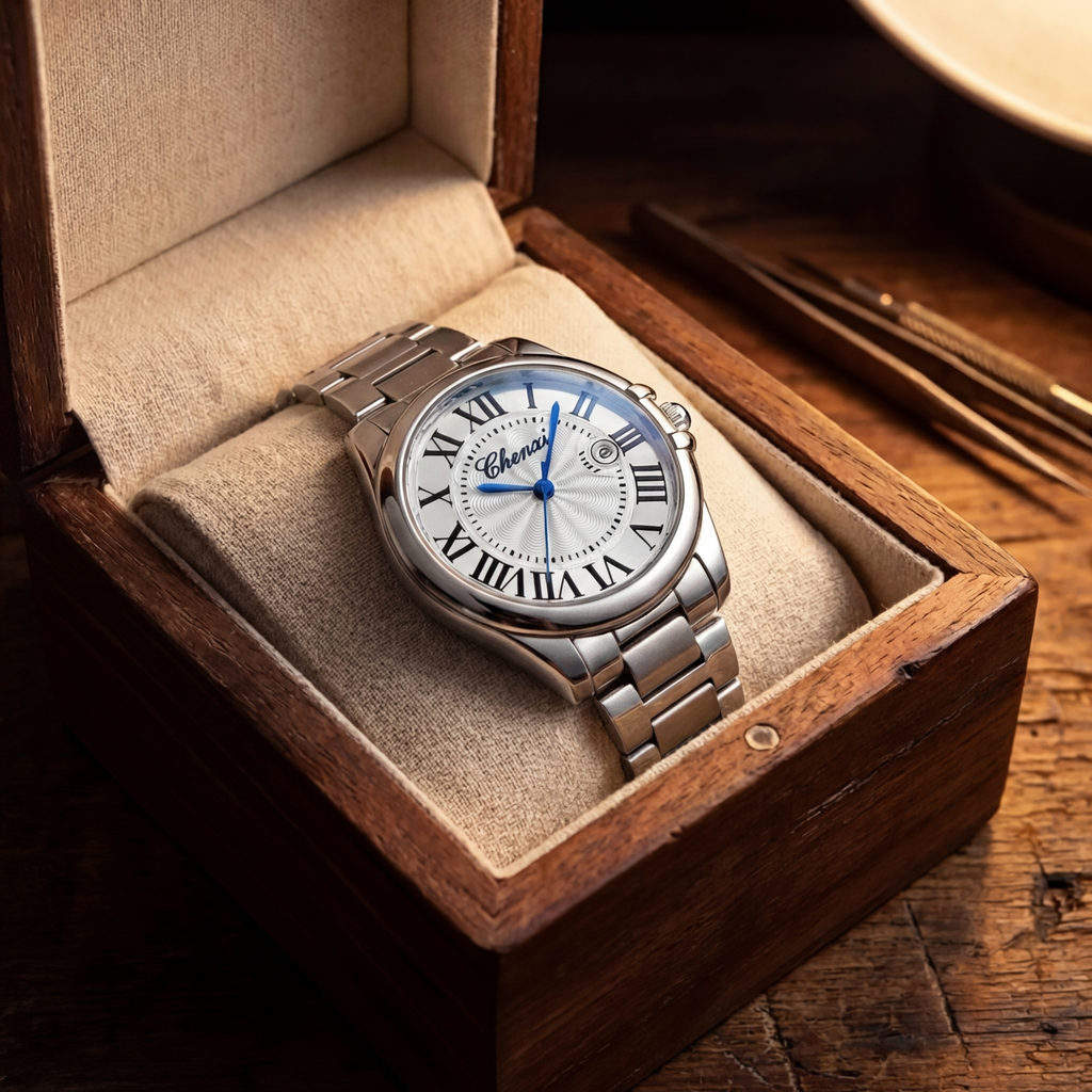 Women's Luminous Calendar Steel Band Watch