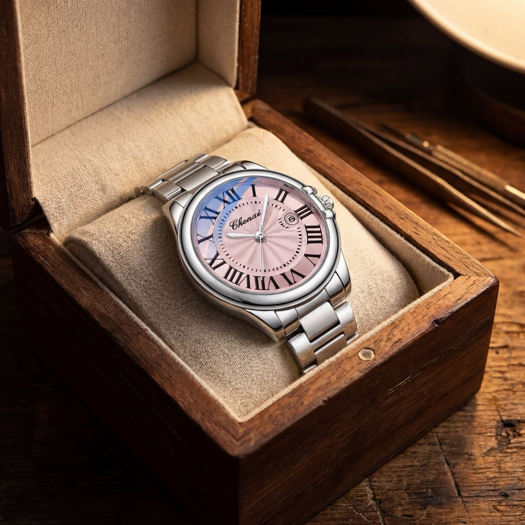Women's Luminous Calendar Steel Band Watch