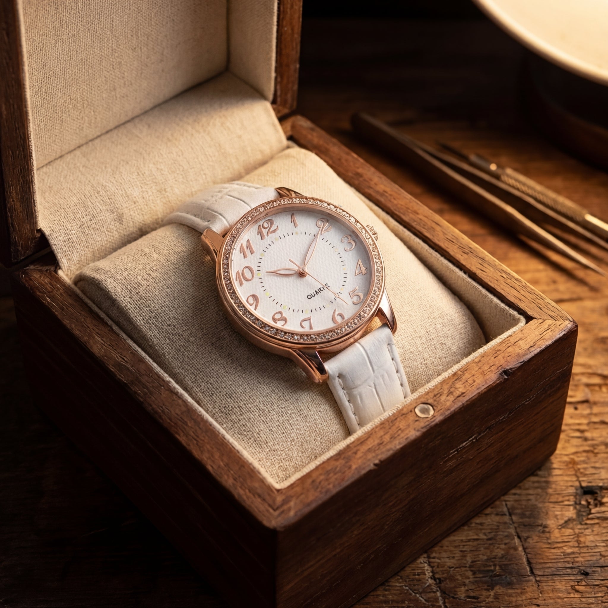 Women's Diamond Luminous Bracelet Quartz Watch