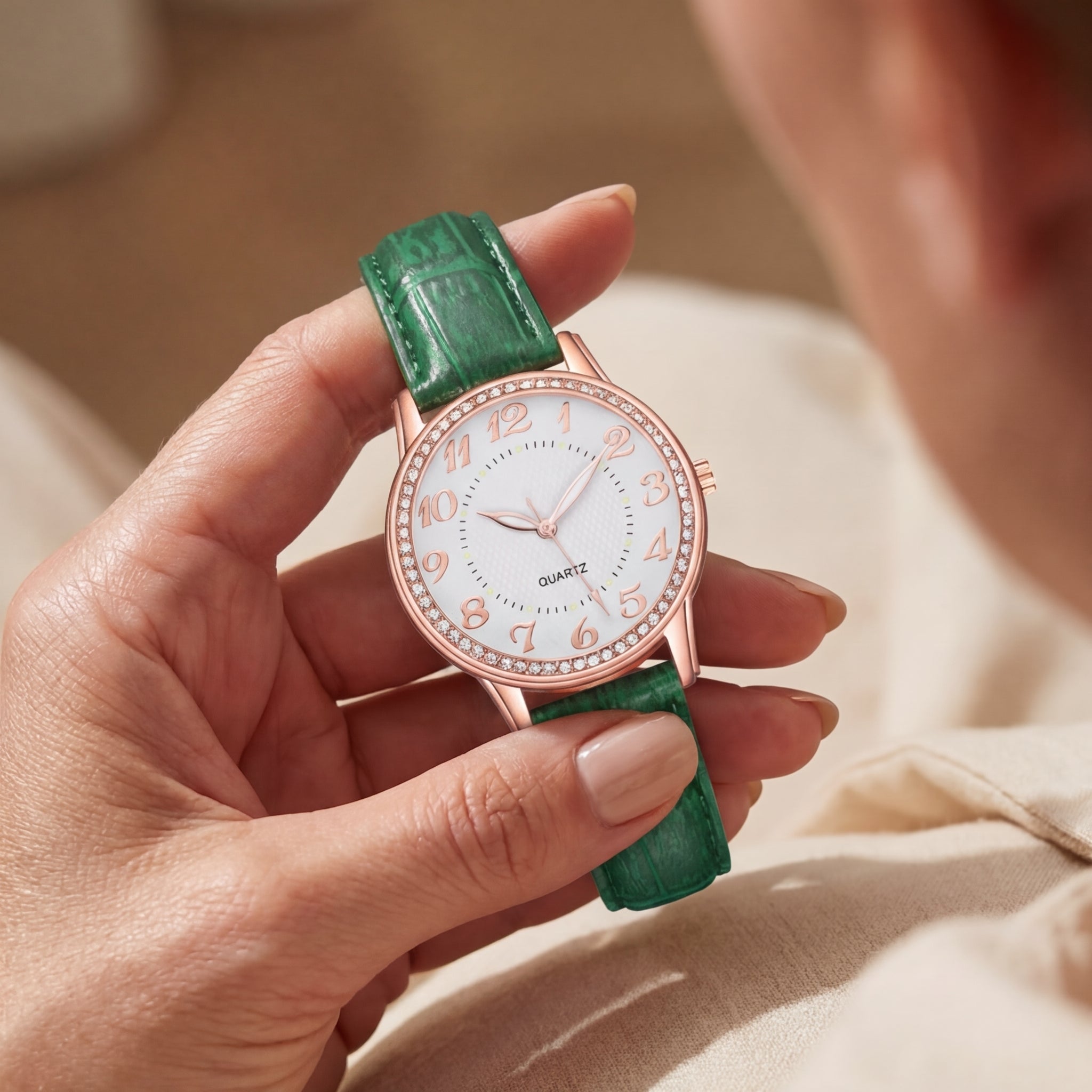 Women's Diamond Luminous Bracelet Quartz Watch