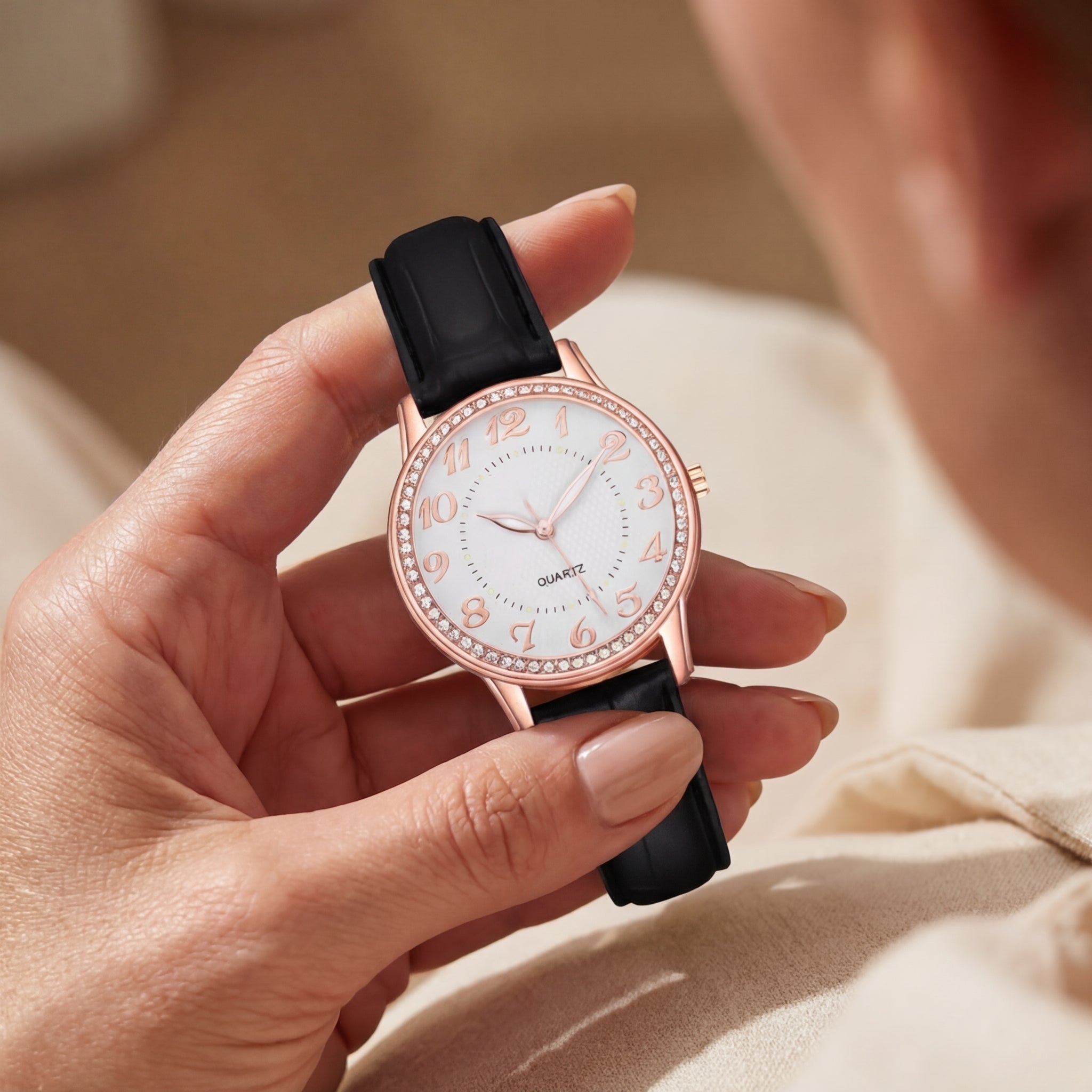 Women's Diamond Luminous Bracelet Quartz Watch
