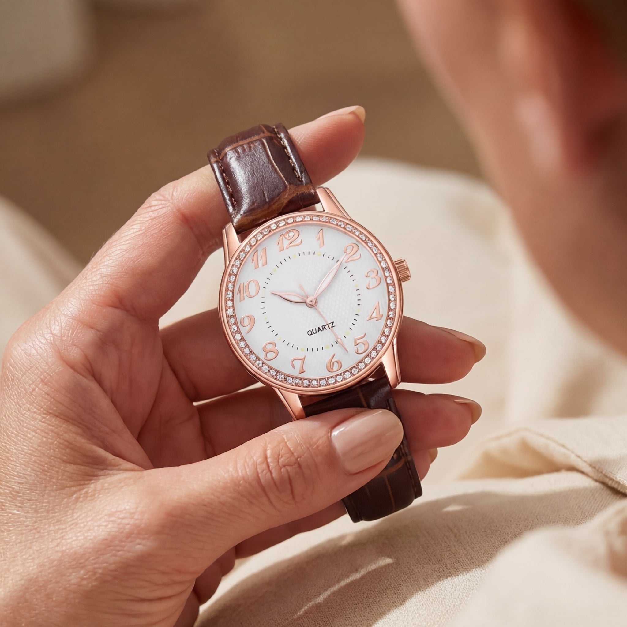 Women's Diamond Luminous Bracelet Quartz Watch