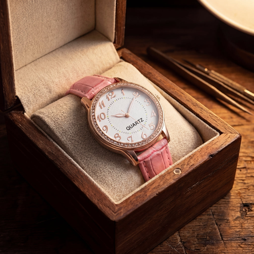 Women's Diamond Luminous Bracelet Quartz Watch