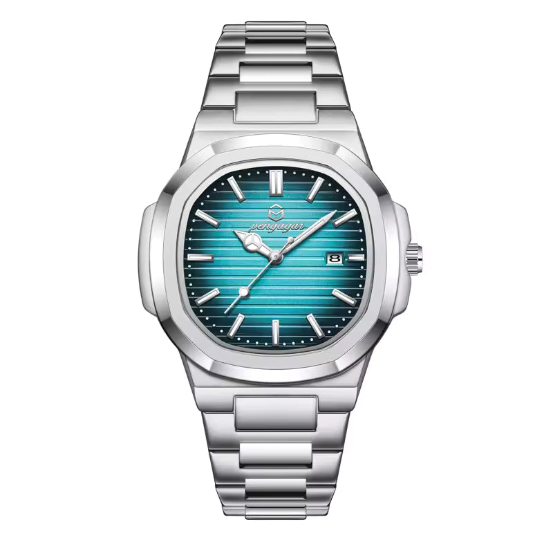 Men's Luxury Square-Round Watch
